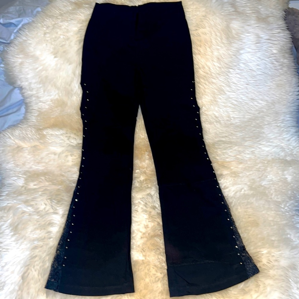 Prince Inspired Black Flare Pants